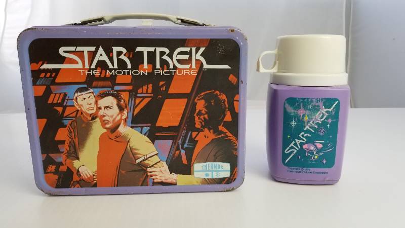 lot 3695 image: Star Trek 1979 with King-Seeley Thermo Vintage Metal Lunch Box