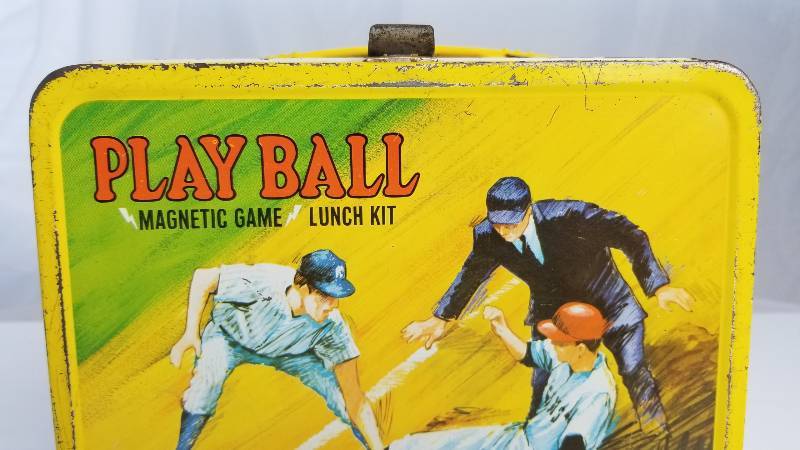 Vintage 1969 Play Ball Lunch Box + Thermos