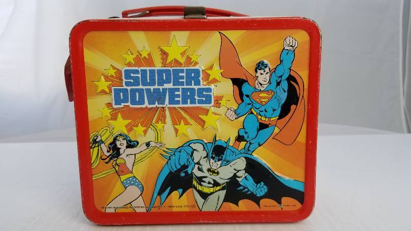 Vintage DC Comics Metal Super popular Powers Lunchbox