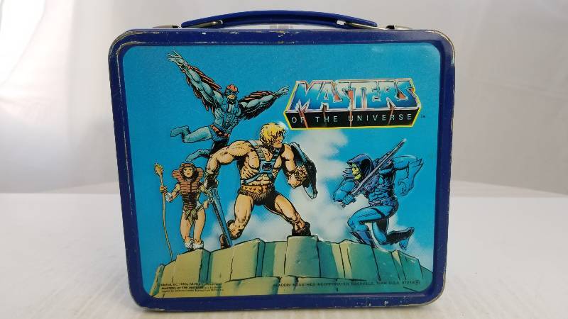 lot 3760 image: 1983 Masters of the Universe Vintage Metal Lunch Box