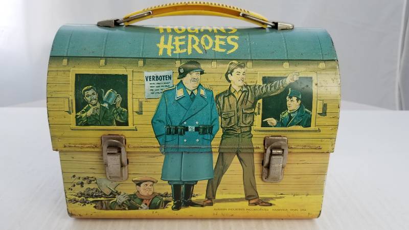 lot 3762 image: 1966 Hogans Heroes Vintage Metal Lunch Box