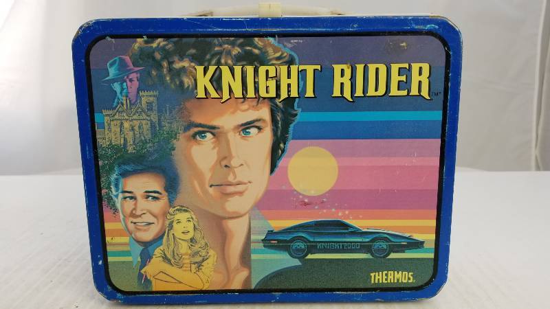 lot 3781 image: 1984 Knight Rider Vintage Metal Lunch Box