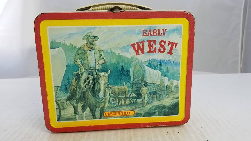 lot 3786 image: 1982 Early West  Vintage Metal Lunch Box