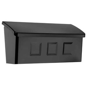 lot 10026 image: Wayland Wall Mount Mailbox Black - Retail $92.98