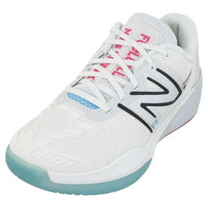 lot 10040 image: New Balance Womens Fuel Cell 996v5 B Width Pickleball Shoes White ( 8 ) - Retail $134.95