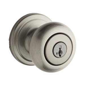 lot 10061 image: Kwikset Juno Keyed Entry Doorknob Featuring Smartkey Security�� in SN - Retail $136.52