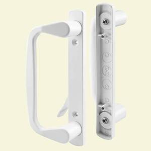 lot 10064 image: Prime-Line Products C 1178 Diecast White Patio Door Handle