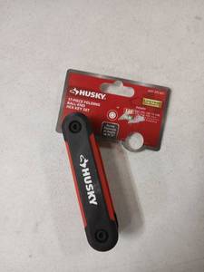 lot 10122 image: Husky SAE Folding Ball End Hex Key Set (Missing 1)
