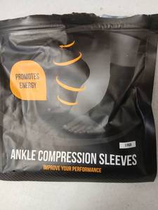 lot 10154 image: Ankle Compression Sleeves Black