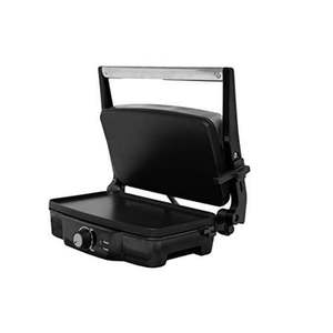 lot 10180 image: IMUSA Electric 11 In Stainless Steel Nonstick Panini Press 1200 Watts