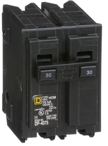 lot 10131 image: Square D Homeline 30 Amps Surge 2 Pole Circuit Breaker