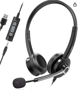 lot 10136 image: Nulaxy Wired USB Headset Black