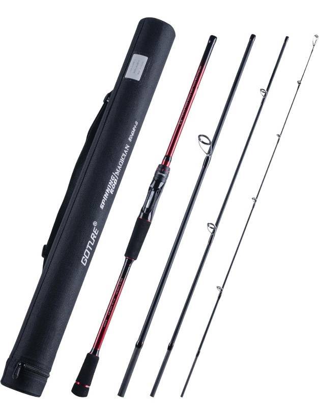 Goture Travel Fishing Rods with Case, 4 Piece Fishing Rod, Casting/Spinning Rod,24/30T Carbon Fiber Baitcasting Rod 7ft for Saltwater Trout, Bass, Walleye, Pike | 9/18 You Can Be A BIG DEAL Winner Goture Travel Fishing Rods with Case, 4 Piece Fishing Rod, Casting/Spinning Rod,24/30T Carbon Fiber Baitcasting Rod 7ft for Saltwater Trout, Bass, Walleye, Pike | 9/18 You Can Be A BIG DEAL Winner