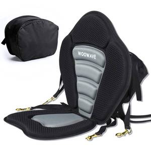 lot 8771 image: WOOWAVE Kayak Seat Padded Deluxe Paddleboard Seat Adjustable Boat Seat Cushioned Fishing Seat High Back Comfortable Backrest Support with Detachable Back Storage Bag for Universal Sit