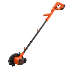 lot 8823 image: BLACKDECKER 20V MAX Cordless Edger Lawn Kit, 1.5 Ah Battery & Charger Included (BCED400C1) - Retail $132.91