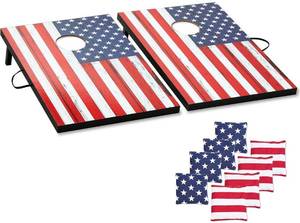 lot 8867 image: Cornhole Board Set Cornhole Games for Adults Portable Cornhole Sets Regulation or Tailgate Size