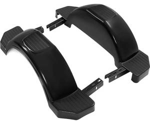 lot 8868 image: Black Pair of Single Axle Trailer Fenders