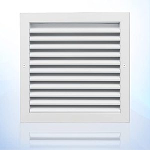 lot 8928 image: 20 x 20 Duct Hole Vent Cover. Aluminum Exterior Return Grille HVAC Sidewall - Outside Air Louver Waterproof & Rain Block. Return Grille Outdoor. The Aluminum Never Rust. White 21.6 x 21.6Face - Retail $79.49