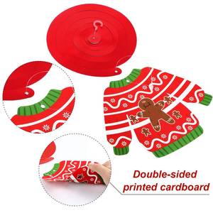 lot 8977 image: Ugly Sweater Party Decoration Ugly Sweater Cutouts Tacky Christmas Sweater Party Foil Hanging Swirls Ceiling for Indoor Outdoor Xmas Party Winter Holiday Party Decoration Supplies