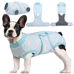 lot 8983 image: XS Kuoser Recovery Suit for Dogs Cats After Surgery, Professional Pet Recovery Shirt Dog Abdominal Wounds Bandages, Substitute E-Collar & Cone,Prevent Licking Dog Onesies Pet Surgery Recovery Suit