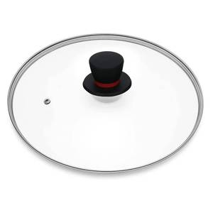 lot 8992 image: Pan Lid, Pan Lid (12 Inch) with Steam Vent-Replacement Glass Pan Cover for Lodge 12 Inch Cast Iron Skillets and 7 Quart Dutch Ovens-Frying Pan Lid 12 Universal Lid