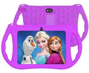 lot 19202 image: RliyOliy Kids Tablet, 7 inch Android 12 Tablet for Kids, 3GB RAM 32GB ROM Toddler Tablet with Bluetooth, WiFi, GMS, Parental Control, Dual Camera, Educational, Games(Pink)