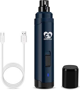 lot 19562 image: Casfuy Dog Nail Grinder Upgraded - Professional 2-Speed Electric Rechargeable Pet Nail Trimmer Painless Paws Grooming & Smoothing for Small Medium Large Dogs & Cats (Dark Blue)