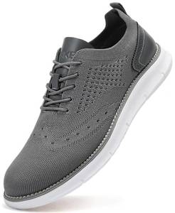 lot 20301 image: SVNKE Mens Casual Dress Oxfords Shoes Breathable Knit Leisure Fashion Sneakers Lightweight Comfortable Walking Shoes Blkbrown US10.5 (UK9.5) - Color Varies from Stock Photo