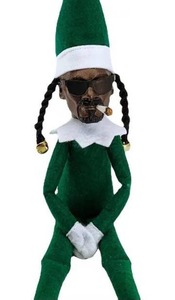lot 20327 image: KURKUR Posable Elf Black Christmas Holiday Santa,Smoking Behaving Badly Plush Elf Toy,Christmas Elves Christmas Figurine Ornament for Home Holiday Decoration (Color  Green)