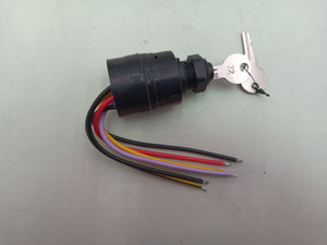 lot 20334 image: 87-88107A5 Boat Ignition Switch with Key Boat Push to Choke 6 Wire Base Ignition Key Switch for Mercury with 2 Keys 6 Wire Connectors  for Mercury Push Choke Ignition