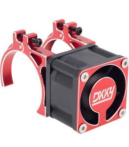 lot 20335 image: DKKY RC Motor Cooling Fan Heatsink 40-43mm Adjustable 21000 RPM for 110 18 15 RC Brushed Brushless Motor 4274 4068 4268 Motor and ARRMA Axial Motor, Red