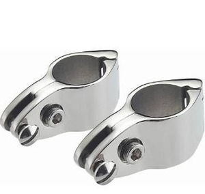 lot 20336 image: Bimini Top Jaw Slides, Hinged Jaw Slides for 78 inch or 1 inch OD Round Tubing, Bimini Top Hardware, 316 Stainless Steel