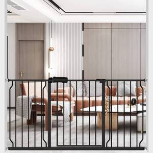 lot 9904 image: ALLAIBB Extra Wide Pressure Mounted Baby Gate Walk Through Child Kids Safety Toddler Tension White Long Large Pet Dog Gates with Extension for doorways Kitchen (57.48-62.20146-158cm, Black)&nbsp