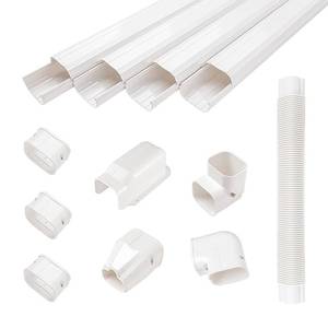 lot 9978 image: GUYAAC Mini Split Line Set Cover, Air Conditioner Decorative PVC Line Cover Kit, Suitable for Heat Pumps, 3-Inch W, 15Ft L