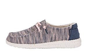 lot 10076 image: Hey Dude Womens Wendy Sox Light Pink Size 8  Women��s Shoes  Women��s Lace Up Loafers  Comfortable & Light-Weight