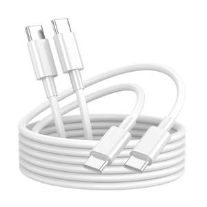 lot 10078 image: USB C to USB C Charging Cable for Apple iPhone 15 Charger Fast 6ft Long USBC to USB-C Power Cord for iPhone 15 Pro MaxMacBook Air 13 inchIPad ProAir10th45 Type C 2Pack 6 ft 60W