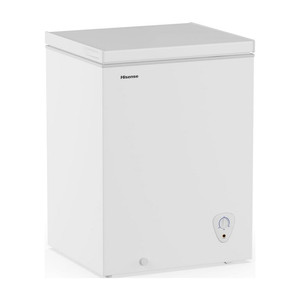 lot 9994 image: Hisense 5 cu ft Garage Ready Chest Freezer, White, 33.6 Height, 1 Year Warranty, WFC050M6XWD
