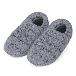lot 9636 image: SUZZIPAD Microwavable Heated Slippers and Feet Warmer for Cold Feet, Foot Warmer for Bed, Microwave Slippers for Plantar Fasciitis, Achilles Tendinitis, Ankle Pain Relief, L, Unscented