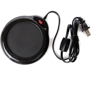 lot 9684 image: Home-X Mug Warmer, Desktop Heated Coffee & Tea - Candle & Wax Warmer (Black)