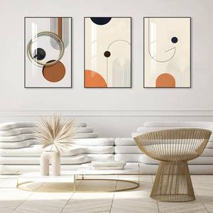lot 9945 image: FCHUI Framed Wall Art Abstract Wall Decor Bright Boho style 16 x 24 x3 for Living Room Bedroom Bathroom Print Paintings&nbsp