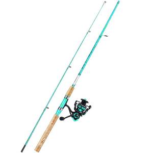lot 9956 image: Sougayilang Spinning Fishing Rod Combo, 1-Piece 5-Foot 6-Inch Graphite & Fiberglass Rod, Durable and Strong, Quickset Anti-Reverse Fishing Reel (1Pack)
