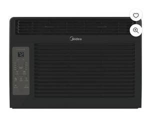 lot 9212 image: Midea 5,000 BTU 150 Sq ft Window Air Conditioner with Remote, Black, MAW05R1WBL-T,