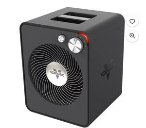 lot 9214 image: Vornado VMH300 Whole Room Vortex Metal Heater, Black