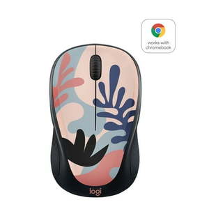 lot 9221 image: Logitech Compact Wireless Mouse 2.4 GHz with USB Unifying Receiver 1000 DPI Optical Tracking 18-Month Life Battery PC  Mac  Laptop  Chromebook Coral Reef