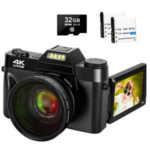 lot 9222 image: Digital Video Camera for YouTube 4K Video Camera 48MP 30FPS Vlogging Camera Camcorder with 32GB SD Card and 2 Batteries&nbsp