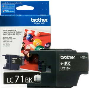 lot 9225 image: Brother Genuine Standard-yield Black Printer Ink Cartridge LC71BK