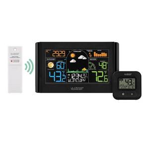 lot 9657 image: La Crosse Technology Color Weather Station with Bonus Display - Retail $87.95