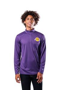 lot 10013 image: Ultra Game Mens Standard Quarter Zip Pullover Long Sleeve Tee, Team Color, Medium