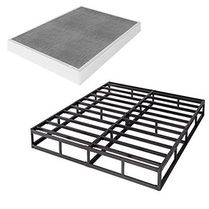 lot 9429 image: VTWAZAST King Box Spring Only, 5 Inch Low Profile Heavy Duty Metal Structure with Easy Clean Fabric Bed Cover, Non-Slip, Noise Free, Easy Assembly - Retail $123.38