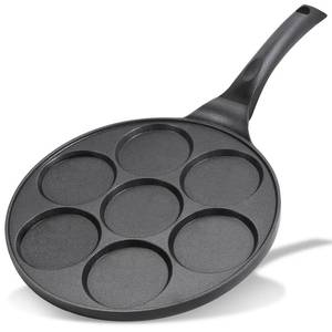 lot 10061 image: KRETAELY Nonstick Pancake Pan Pancake Griddle with 7-mold Design Mini Pancake Maker with PFOA Free Coating-Black